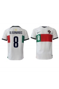 Fotbalové Dres Portugalsko Bruno Fernandes #8 Venkovní Oblečení MS 2022 Krátký Rukáv